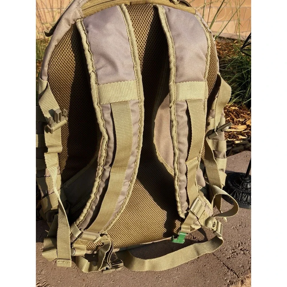 Fieldline Tactical Backpack Beige PO#61170 MOLLE Padded Adjustable Straps 19”